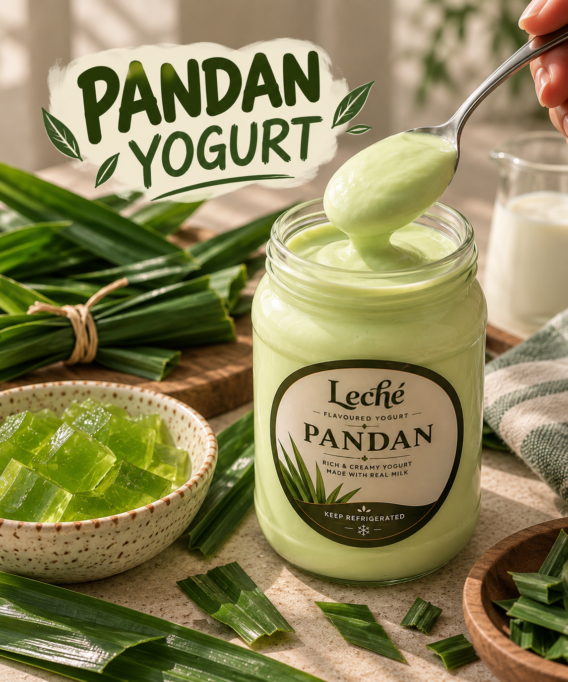 Pandan Greek Yogurt (Best Seller) 400g