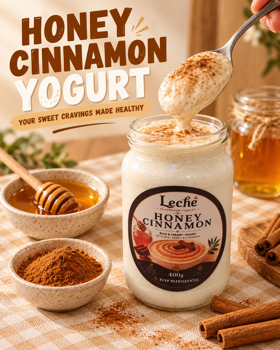 Honey Cinnamon Yogurt 400g