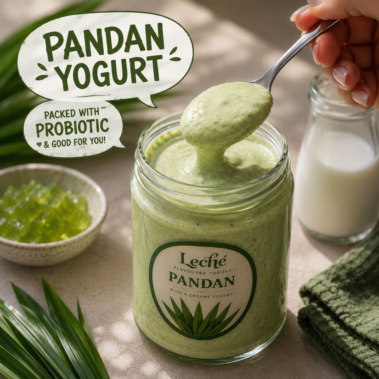 Pandan Greek Yogurt - (400g)
